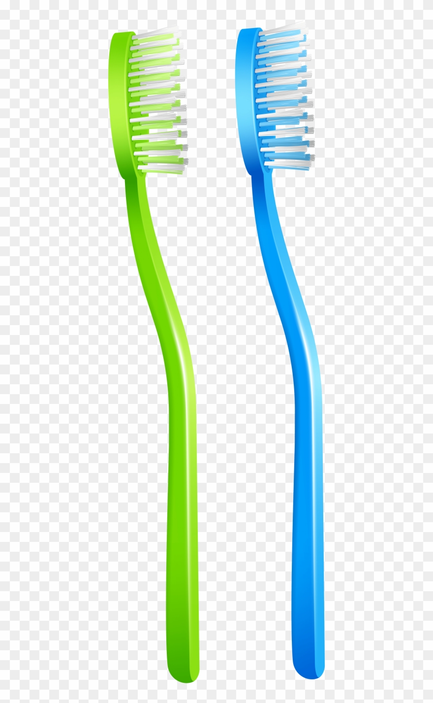 Free Png Green Blue Toothbrush Png Images Transparent - Toothbrush Clipart
