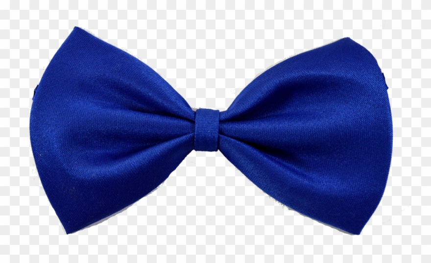Clip Art Black And White Bowtie Transparent Blue - Bow Tie - Png Download
