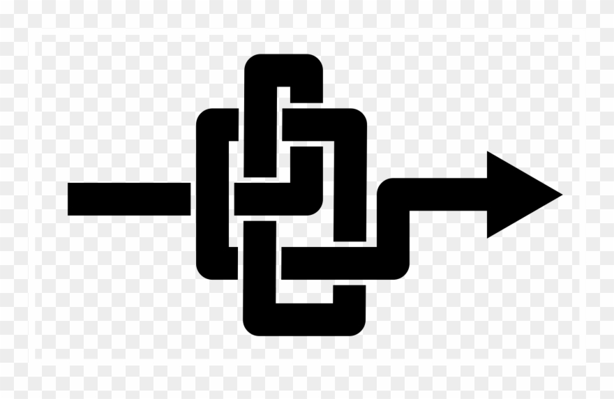 Big Image - Arrow In A Knot Clipart