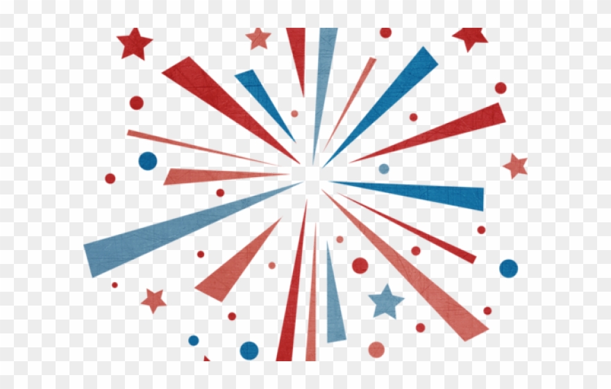 4th Of July Fireworks Clipart - Fourth Of July Fireworks Cartoon - Png Download