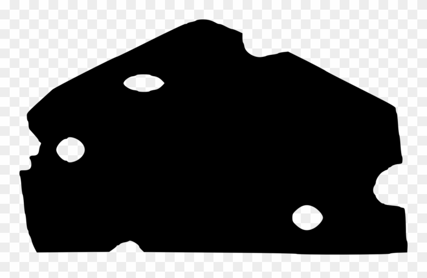 Black And White Monochrome Photography Line Art - Cheese Silhouette Clipart