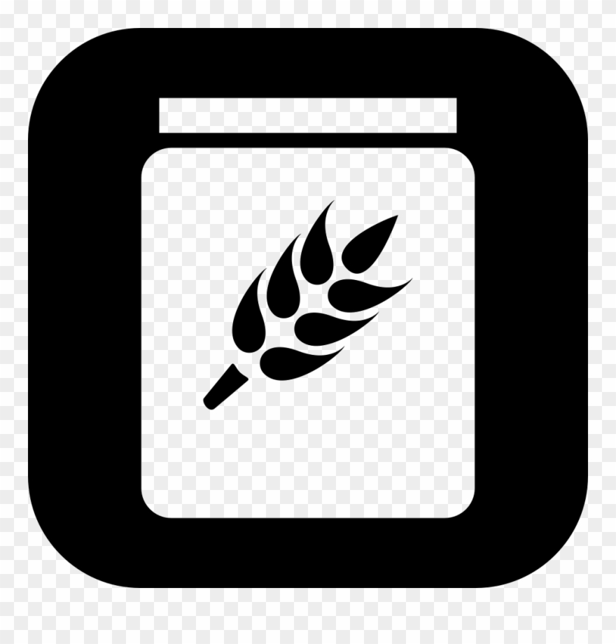 Cereals Canister In A Rounded Square Comments - Icone Cereais Clipart