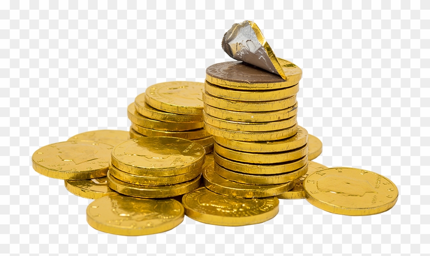 Svg Stock Milk Coins Frankford Candy - Chocolate Coins Png Clipart