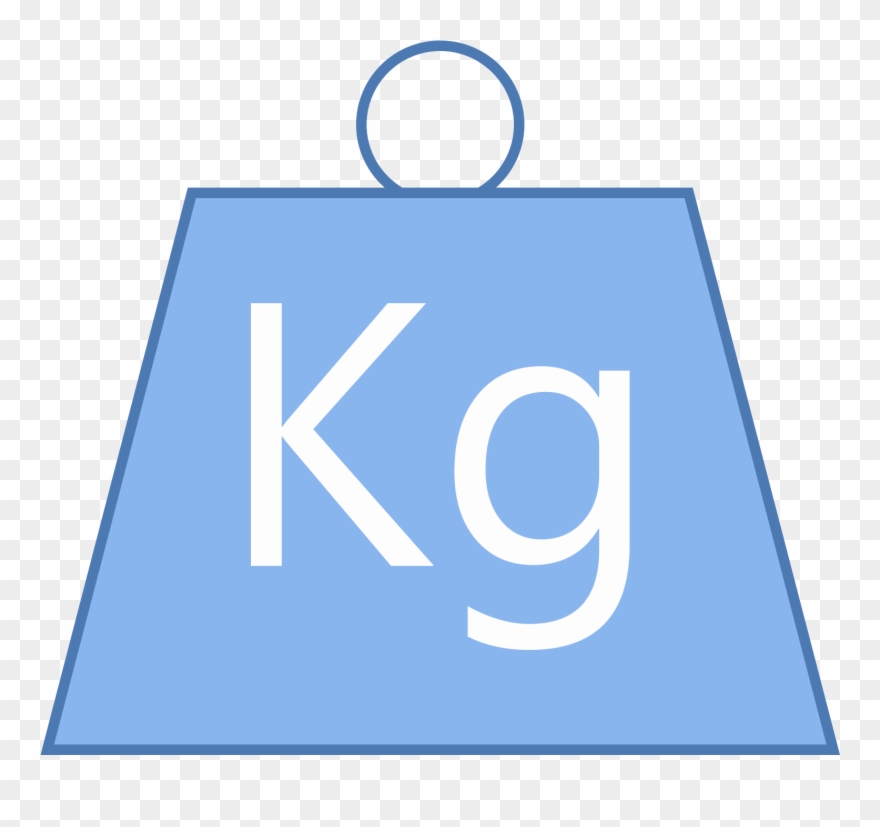 This Is An Icon Symbolizing A Heavy Weight - Kg Icon Clipart