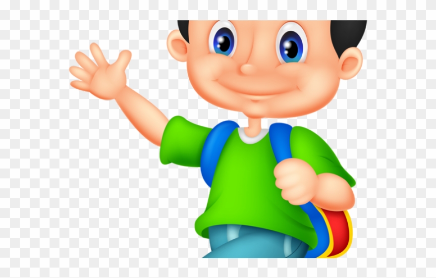 Anime Boy Clipart Schoolboy - School Boy Cartoon - Png Download
