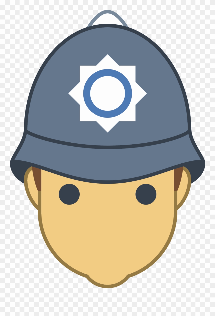 British Police Officer Icon - Uk Policeman Svg Clipart