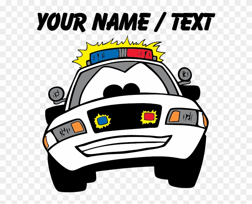 Cartoon Police Car Trucker Hat - Lion With American Flag Clipart