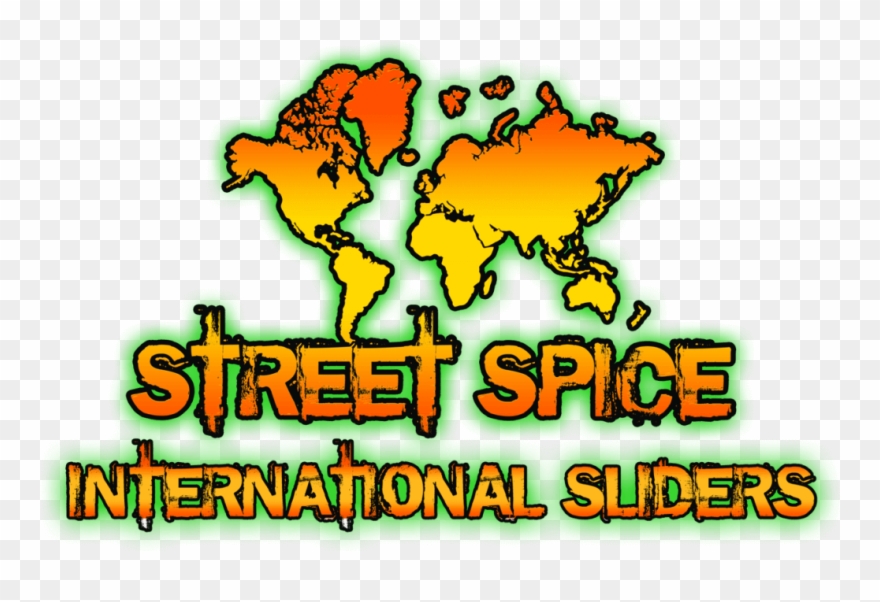 Spice Street Logo - World Map Clipart