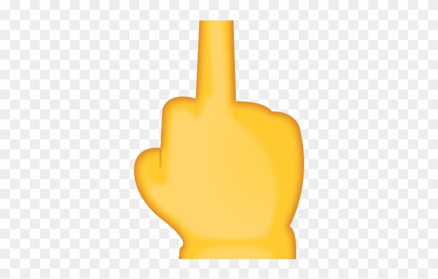 Finger Clipart Middle Finger Emoji - The Finger - Png Download