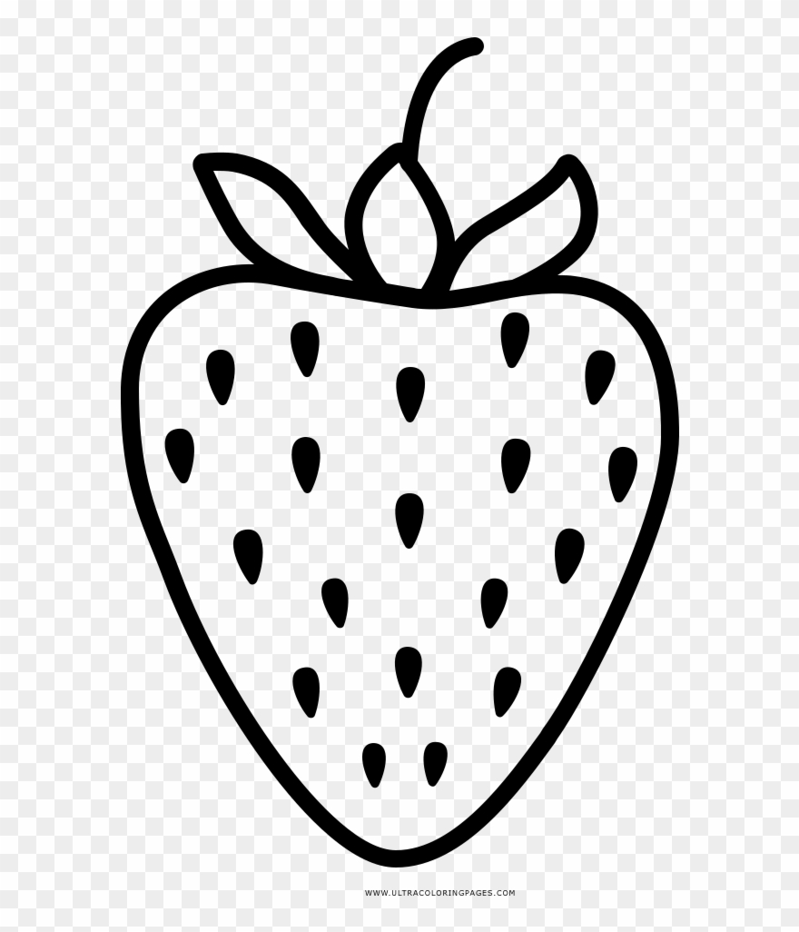Strawberry Coloring Page - Imagenes De Fresa Para Dibujar Clipart