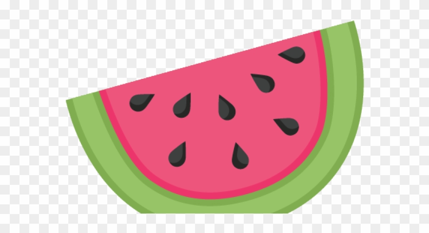 Melon Clipart Watermelon Plant - Half Watermelon Clip Art - Png Download