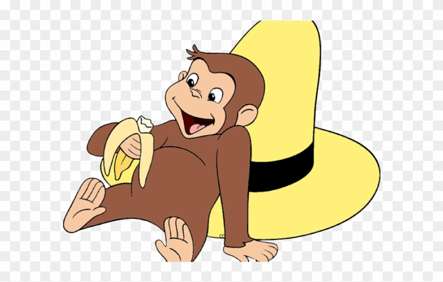 Curious George With Bananas Clipart