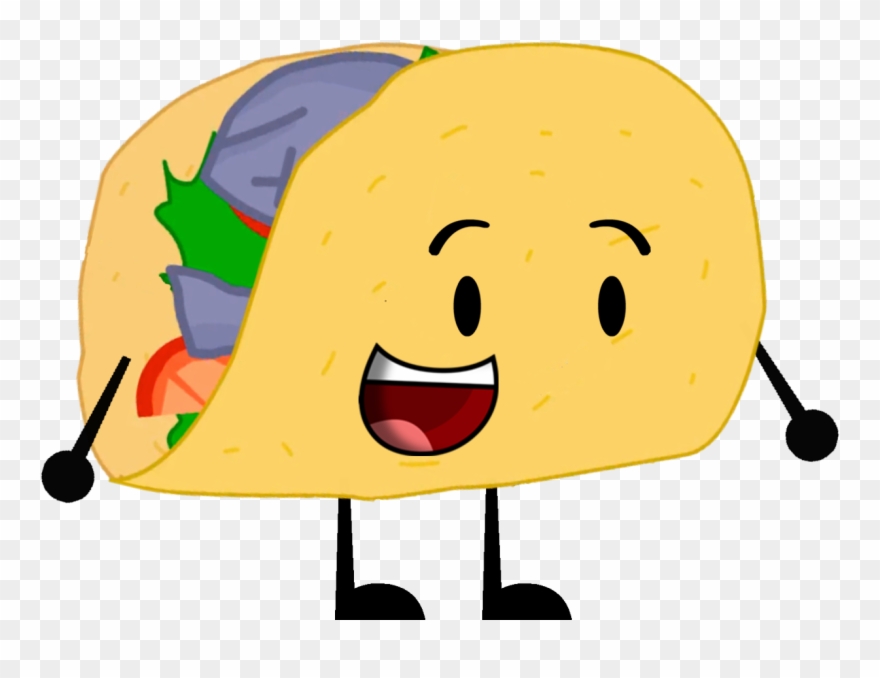 Cartoon Taco Png Svg Royalty Free Stock - Bfdi Pose Clipart