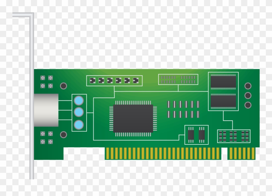 Computer Lan Card Png Clipart - Lan Card Png Transparent Png
