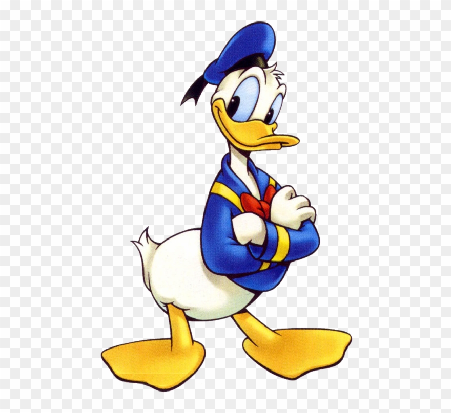 Donald Duck Clipart Arm Crossed - Donald Duck - Png Download