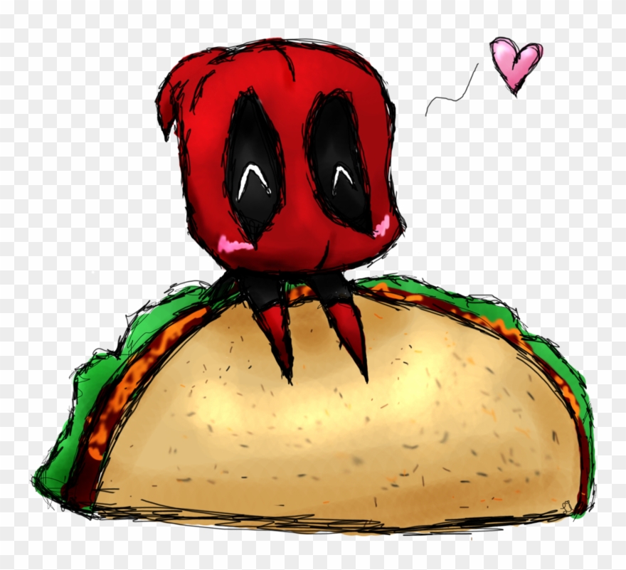 Deadpool I Love Tacos Clipart