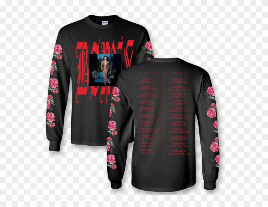Official B - Long Sleeve Tour T Shirts Clipart