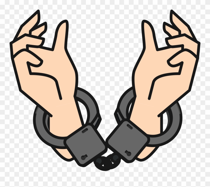 Big Image - Clip Art Hand Cuffs - Png Download