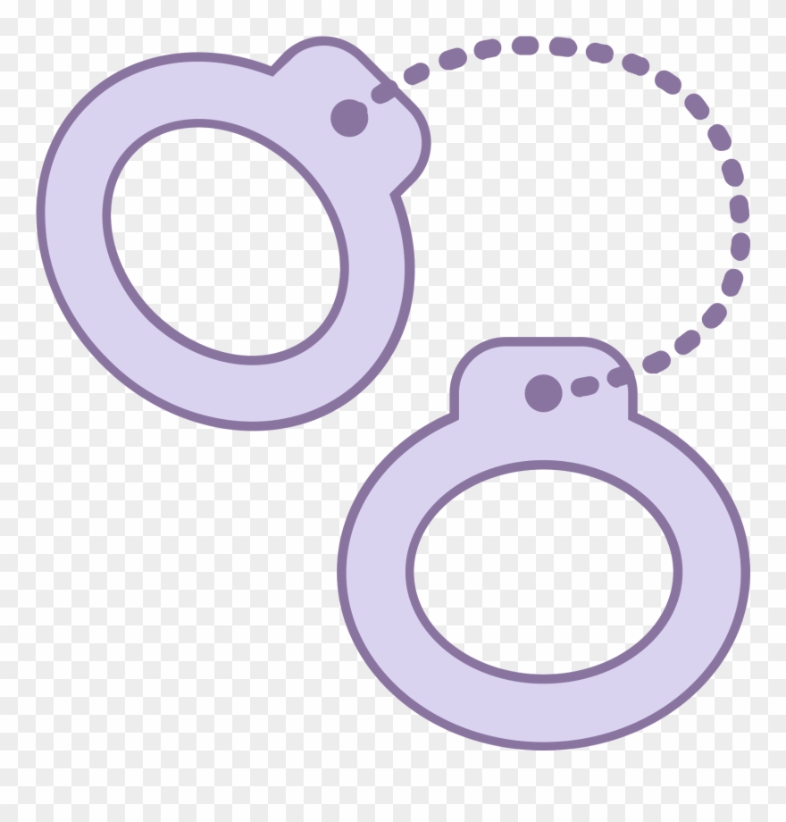The Icon Is A Picture Of Handcuffs - Kajdanki Png Clipart