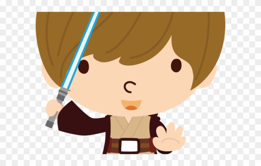 Luke Skywalker Clipart Blue Lightsaber - Star Wars Clipart Png Transparent Png