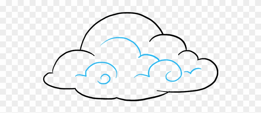How To Draw Clouds - Low Cloud Drawing Clipart