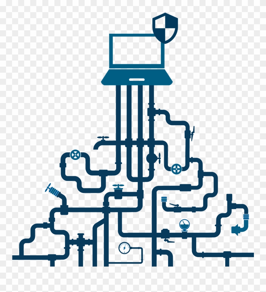 An Information Management Challenge - Plumbing System Clipart