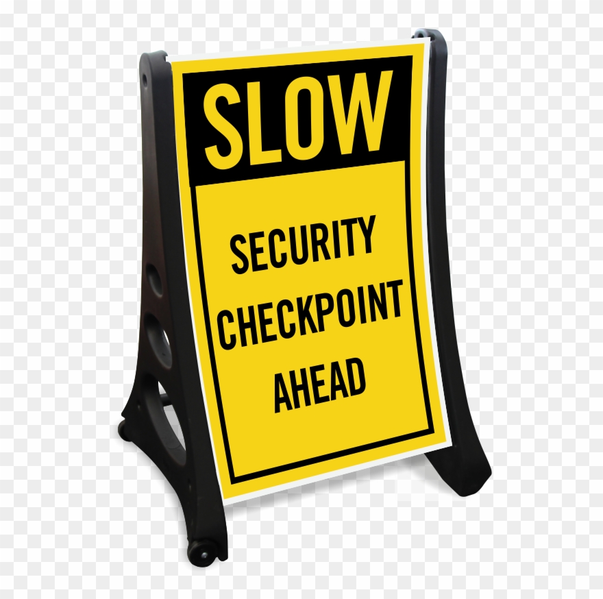 Security Checkpoint Signs - Kiss And Drop Off Clipart