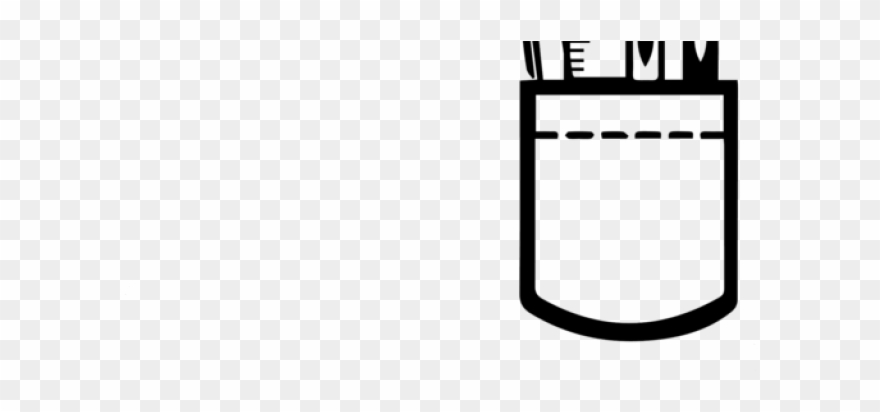 Pen In Pocket Clipart - Png Download