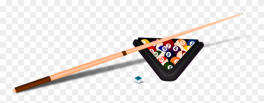 Clipart Transparent Download Billiard Ball Pool Cue - Billiard Stick And Ball - Png Download