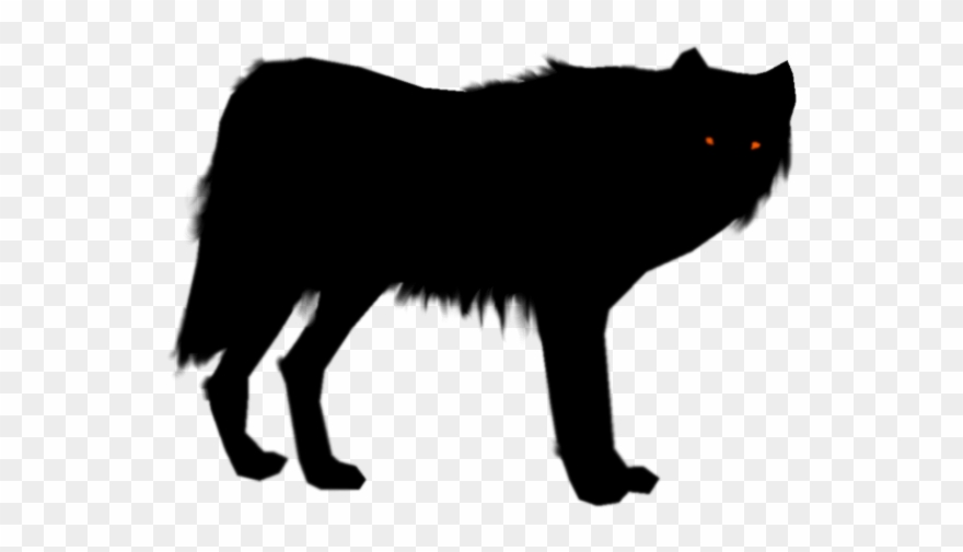 Wolf Silhouette - Wolf Silhouette Png Clipart