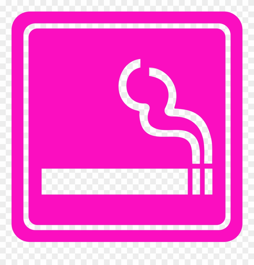 Open - Smoking Area Sign Png Clipart