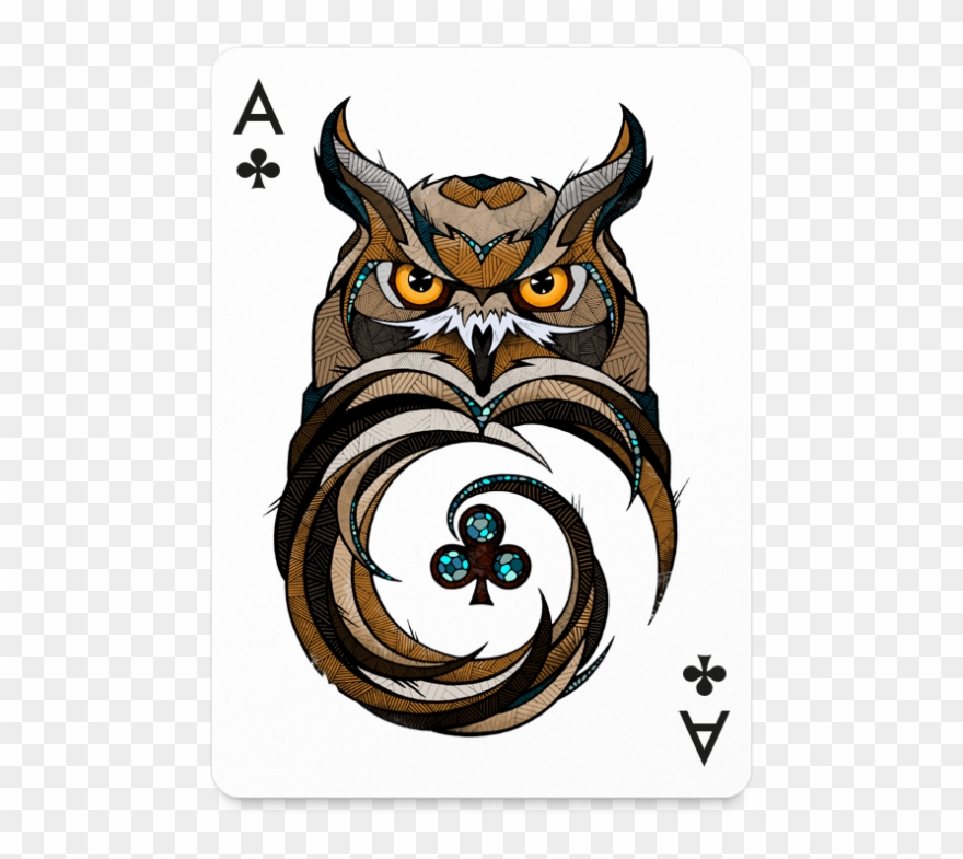 Click Here To Pre-order Your Own Limited Edition Pack - Owl Playing Card Design Clipart