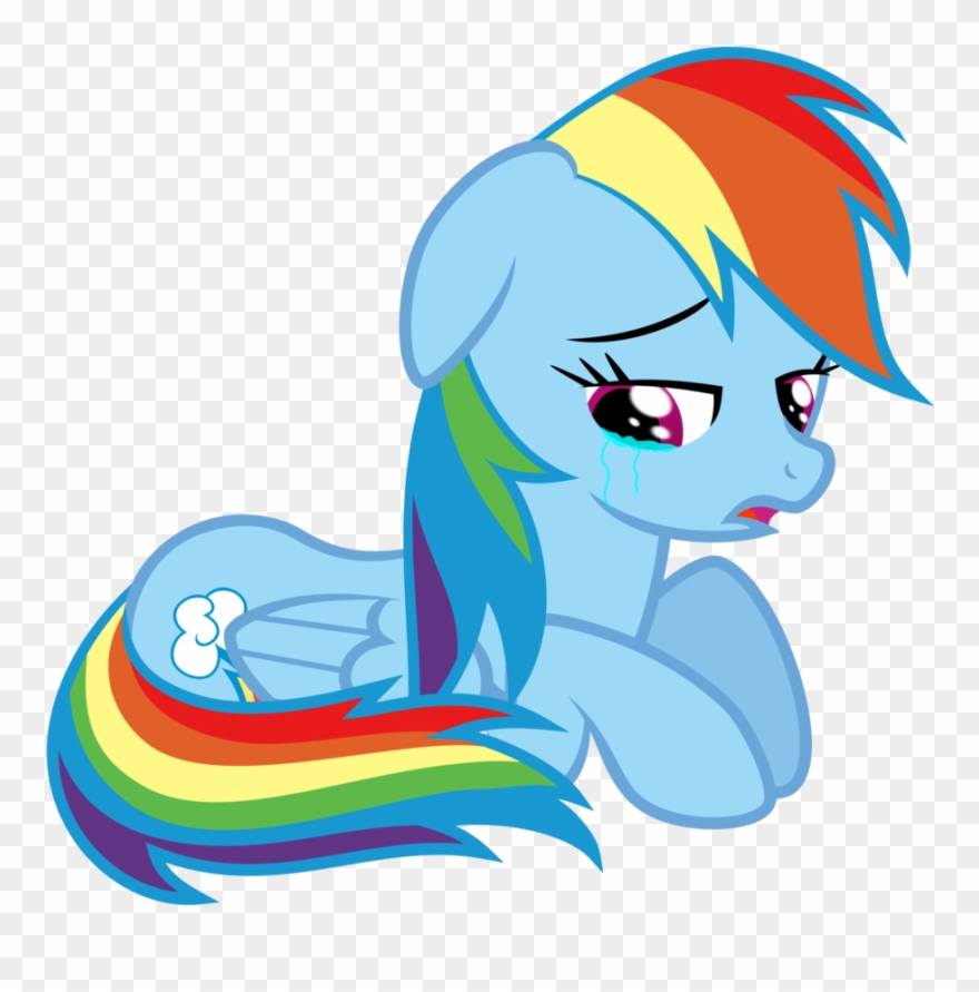 Crying Clipart Transparent - Rainbow Dash - Png Download