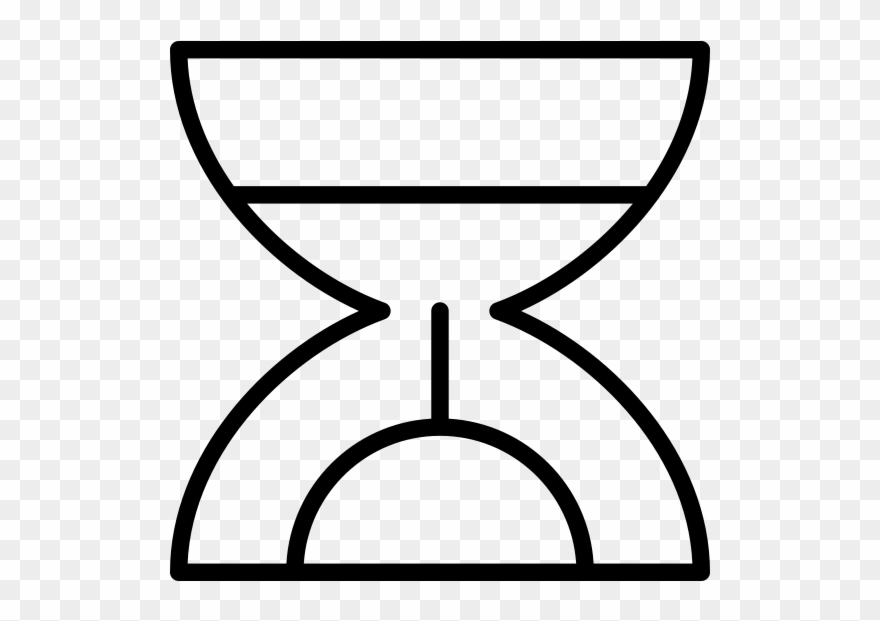 Hourglass Rubber Stamp - Icon Clipart