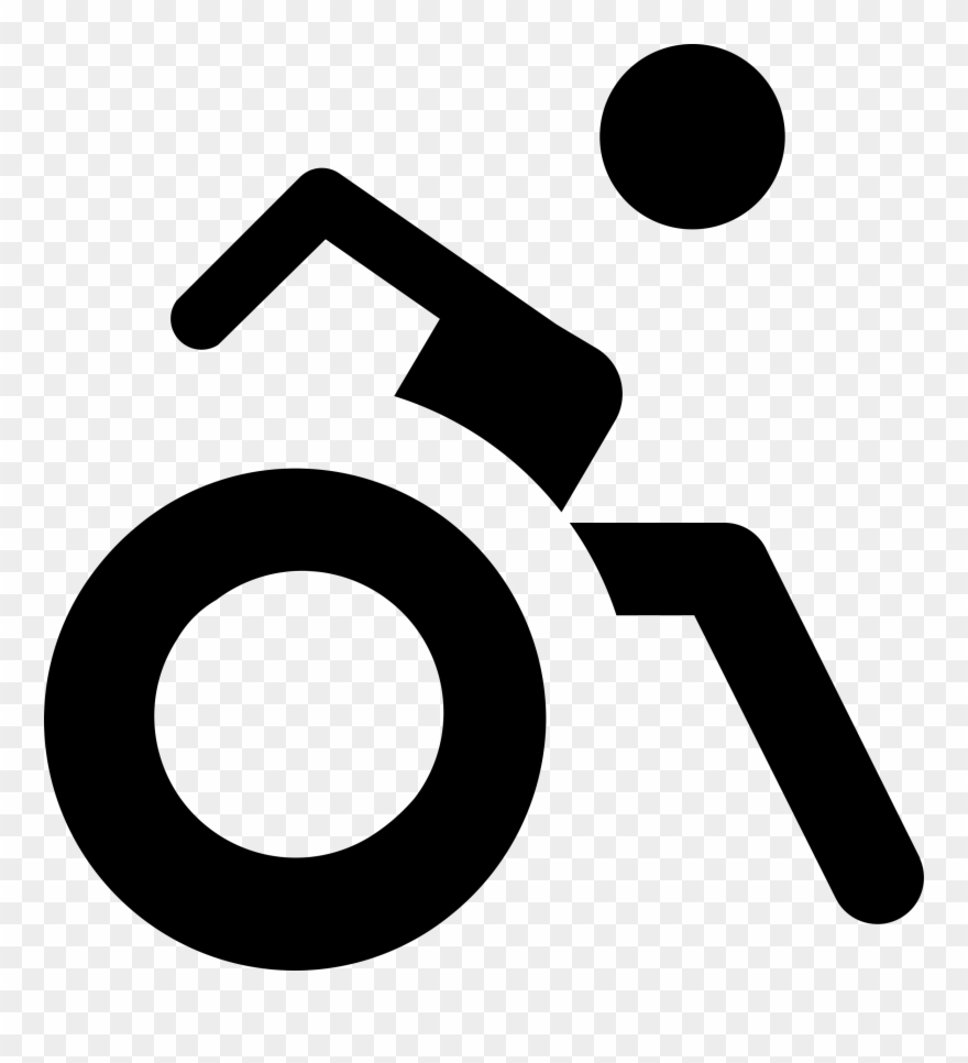 Big Image - Wheelchair Clipart Sport - Png Download