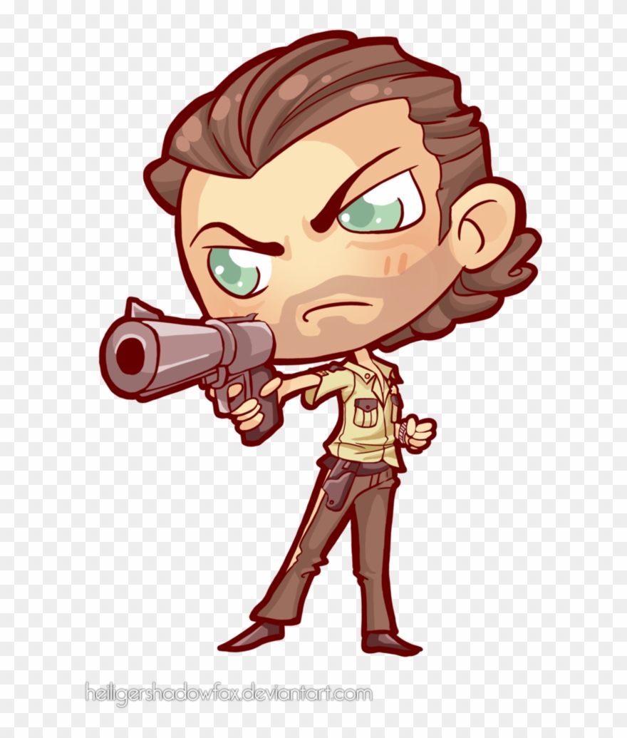 Clipart Stock Commission - Chibi The Walking Dead - Png Download