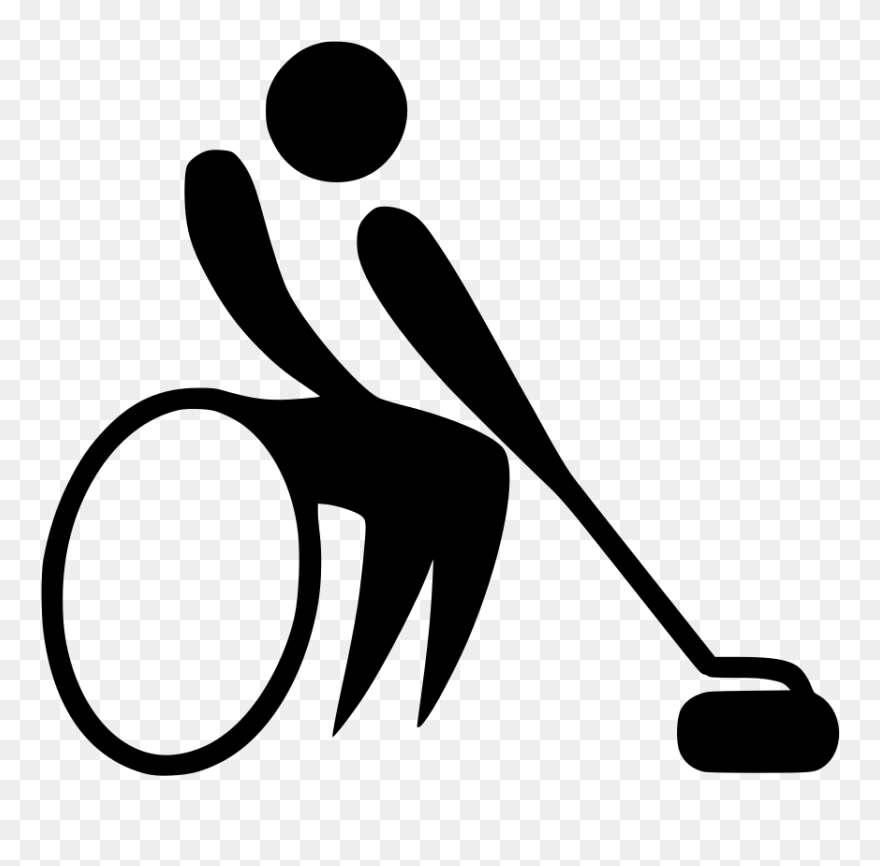 File - Wheelchair Curling - Paralympic Pictogram - - Wheelchair Curling Clipart