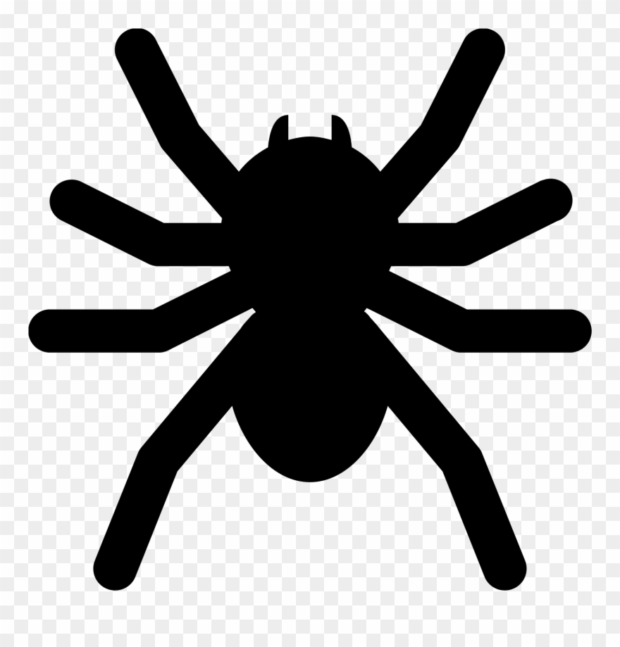 Tarantula Clipart Transparent - Halloween Spider Icon - Png Download