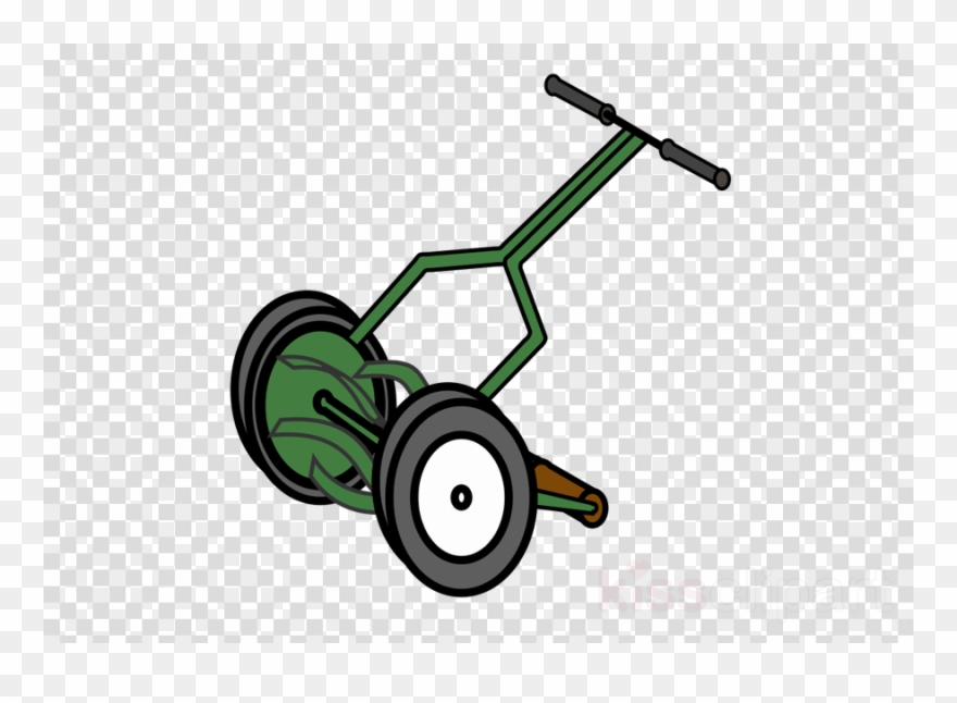 Cartoon Push Lawn Mower Clipart Lawn Mowers Clip Art - Video Play Button Transparent - Png Download