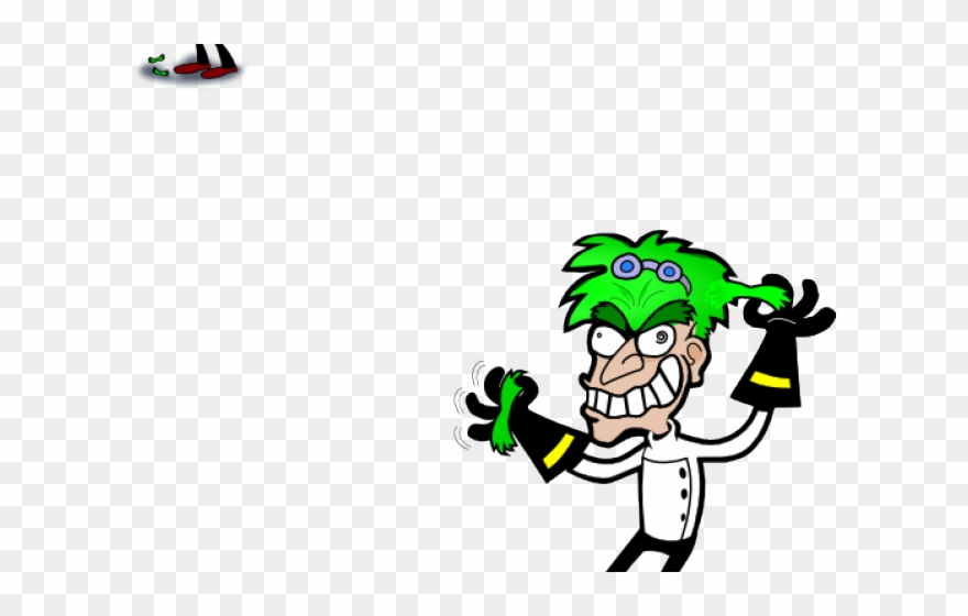 Mad Scientist Clipart - Mad Scientist Table Clipart - Png Download