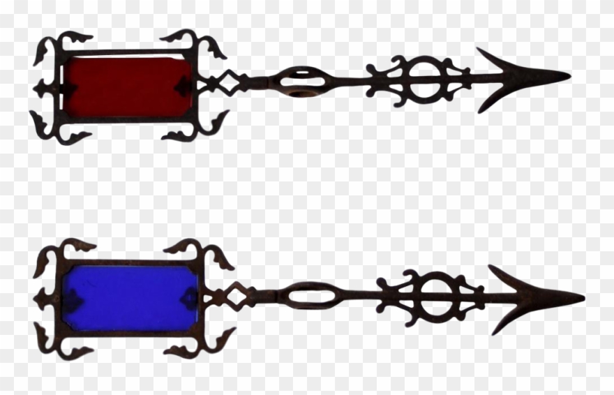 Jpg Download Antique Lighting Ornamental Arrows A Pair - Antique Clipart
