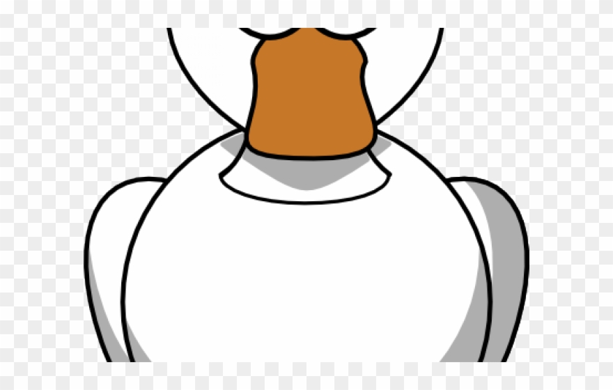Face Clipart Goose - Cartoon Duck Big Eyes - Png Download