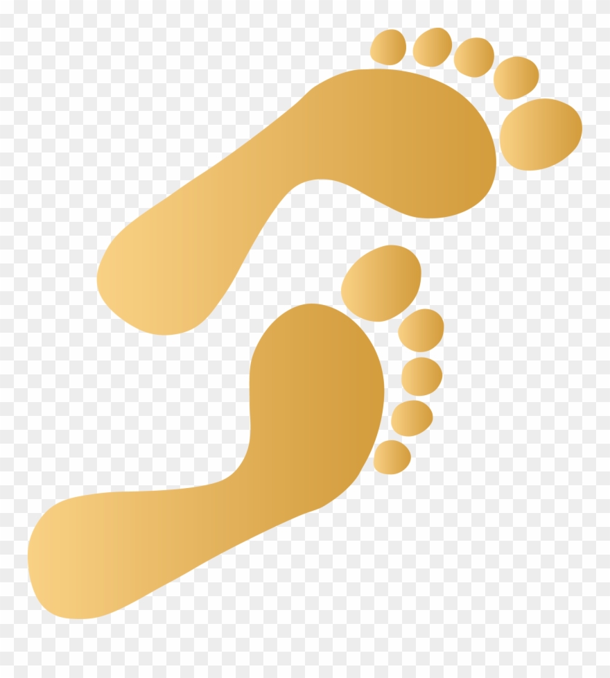 Footprints In The Sand Png - Jesus Footprints Png Clipart