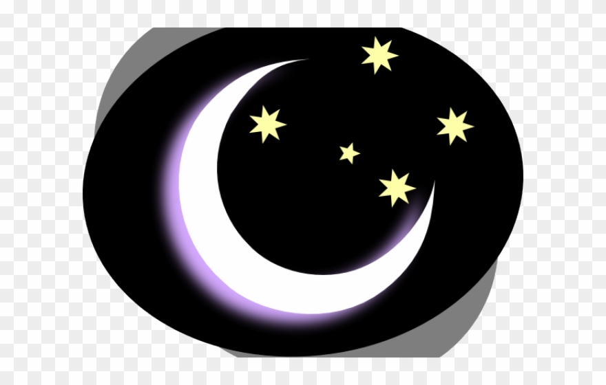 Moon Clipart Dark Moon - Late Night Clipart - Png Download