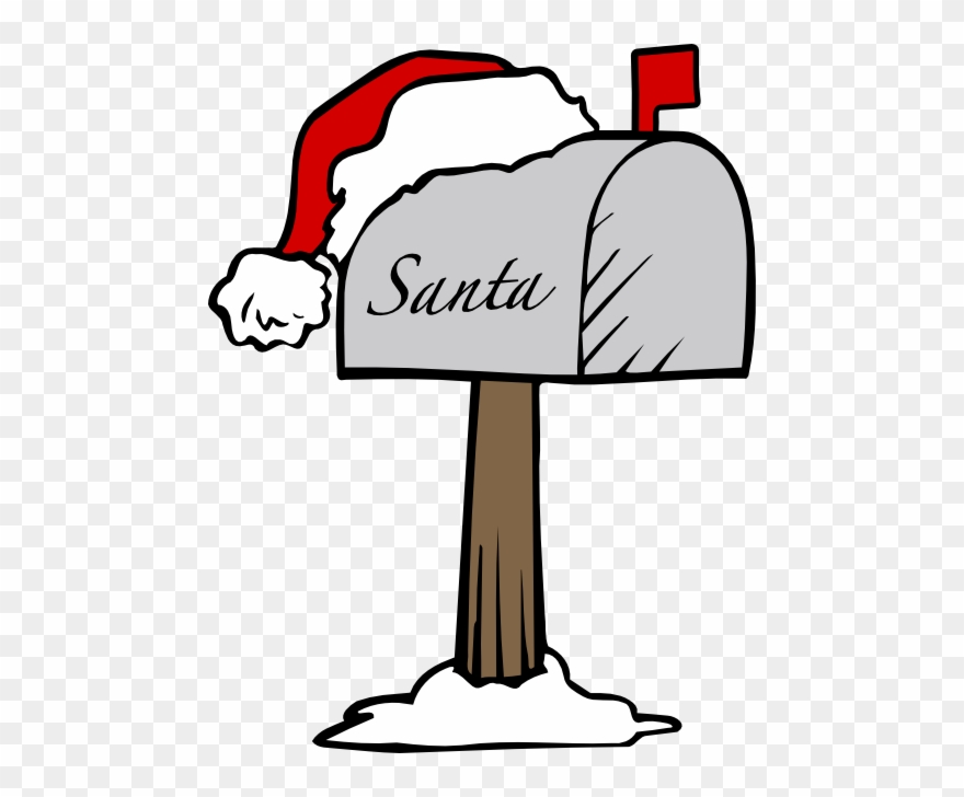 Santas Mailbox - Letter To Santa Clipart - Png Download