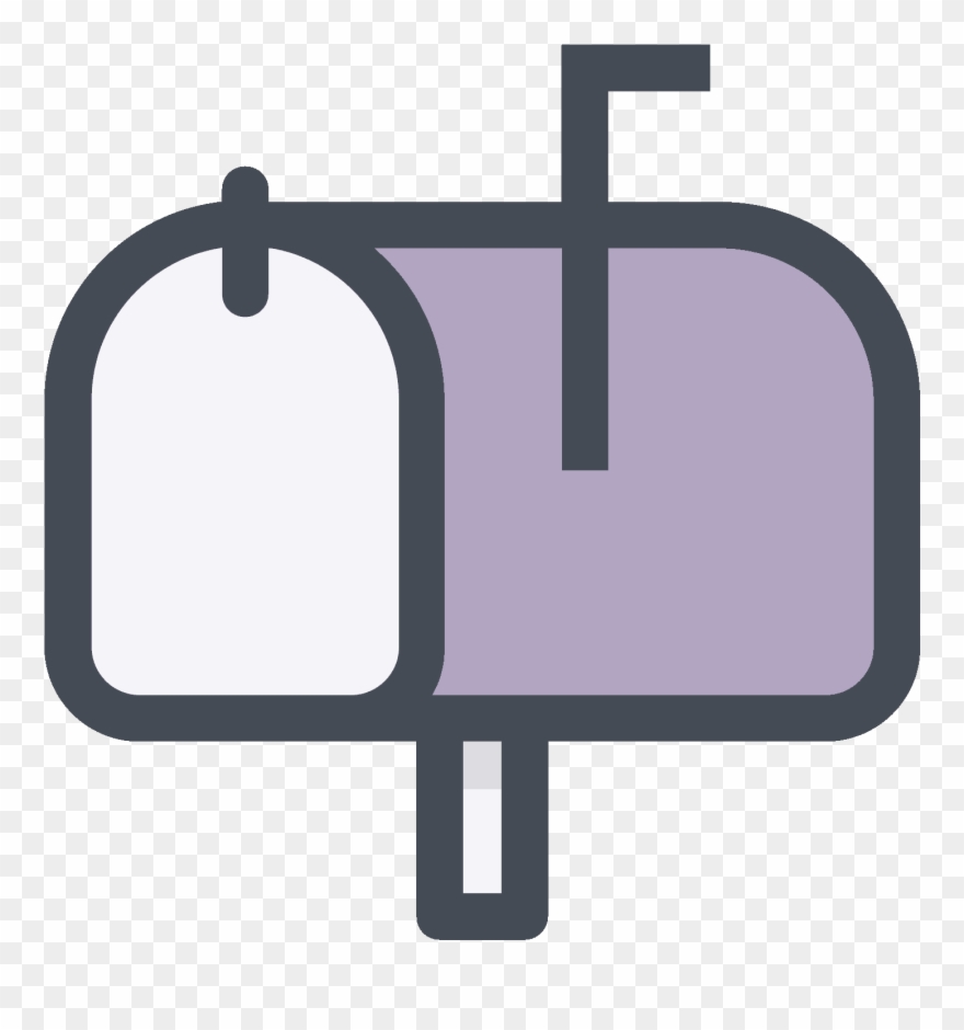 A Mailbox With A Horizontal Slit On The Door And A - Icon Clipart