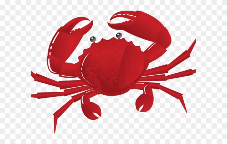 Seafood Clipart Crab Walk - Vector Seafood Free Download - Png Download