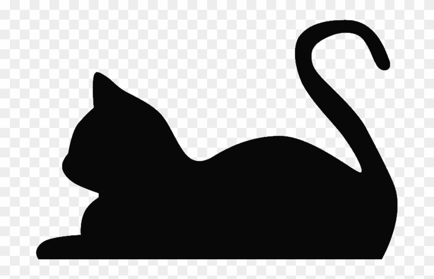 Feline Clipart Touch - Cat Silhouette - Png Download