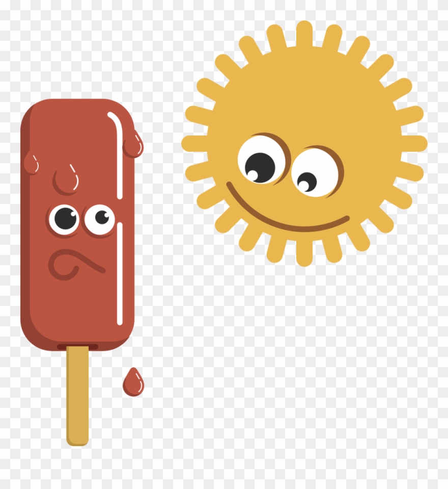 Free To Use & Public Domain Popsicle Clip Art - Helado Derretido Por El Sol - Png Download