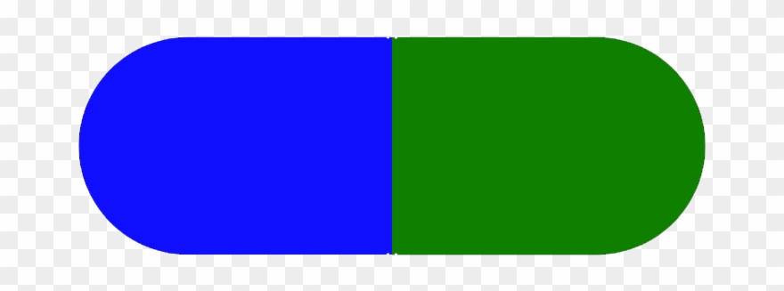 Pills Clipart Green Capsule - Capsule - Png Download